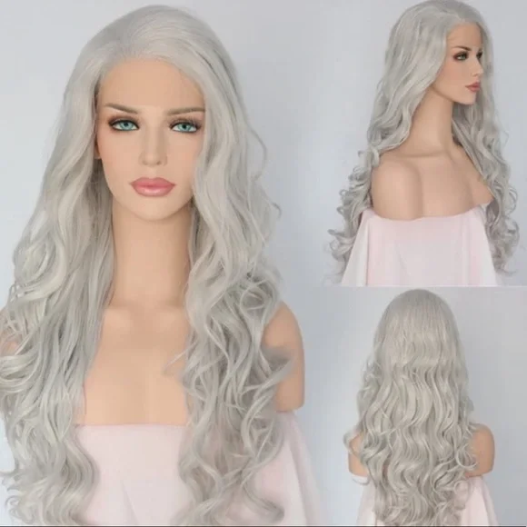 Fashiondeityshair | Hair | 22 Silver Gray Body Wavy Lace  display picture 1